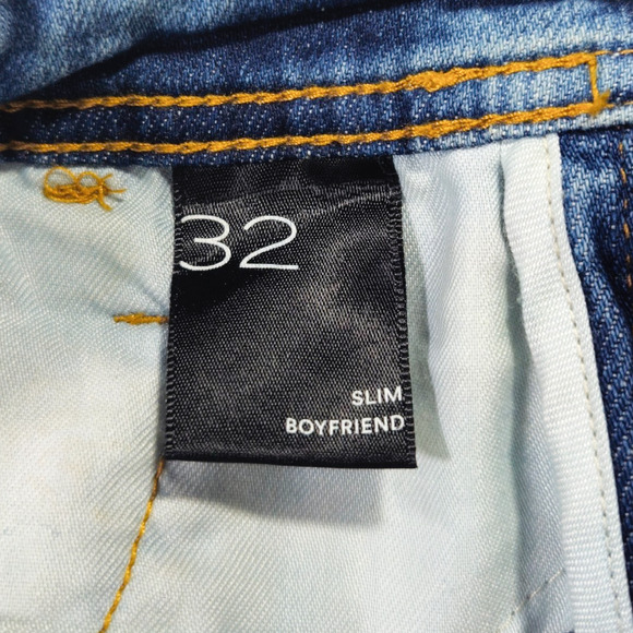 Anthropologie Pilcro Tie Dye Boho Slim Boyfriend Jeans Womens Sz 32 Inseam 30" - Picture 7 of 14